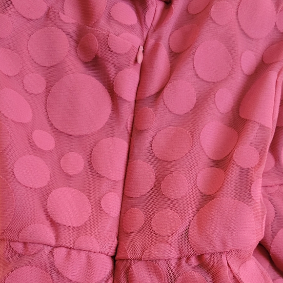 LC Lauren Conrad Pink Polka Dot Fit & Flare Dress - Picture 7 of 8